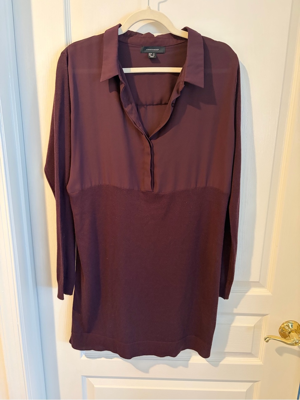 Atmosphere Plum Midi Shirt Dress
